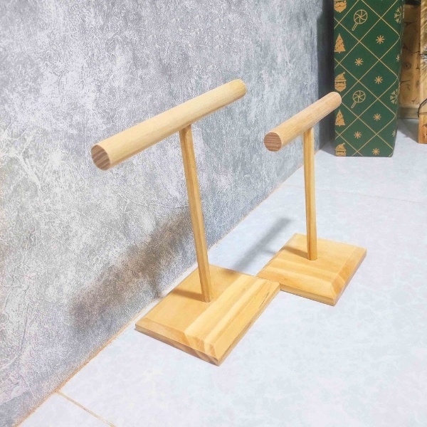 Kệ gỗ treo trang sức đồng hồ đeo tay dây chuyền Giá treo trang sức để bàn