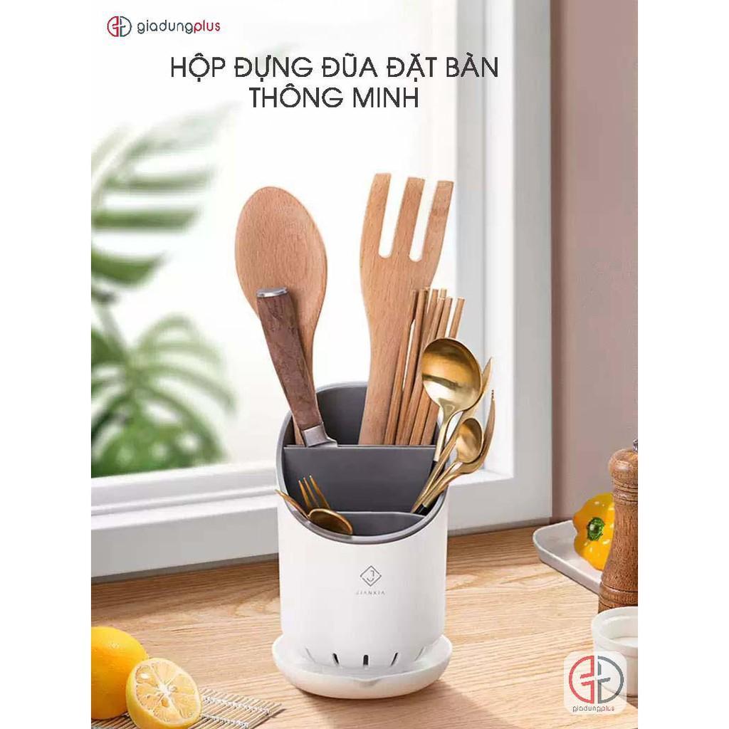 Combo 2 Ống, Khay Đựng Đũa, Muỗng, Thìa, Dĩa… Bằng Nhựa Cao Cấp Có Đế Hứng Nước