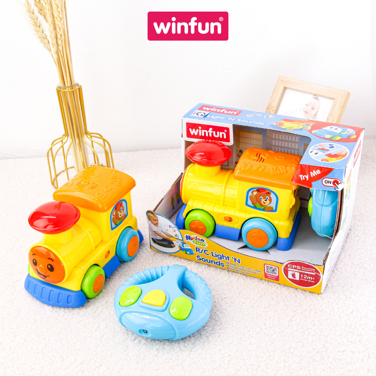 Đồ chơi điều khiển Đầu tàu hoả phát nhạc Winfun 1156