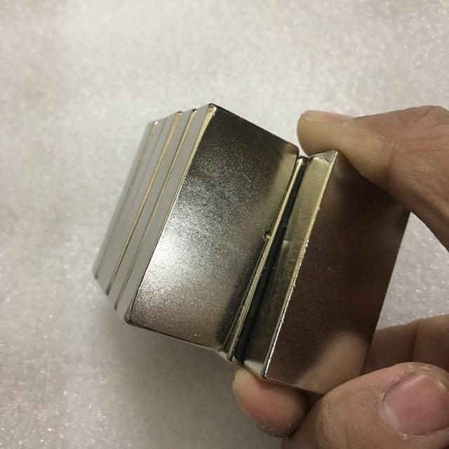 Combo 2 viên nam châm 50x25x10mm dùng cho máy phát điện lực từ mạnh
