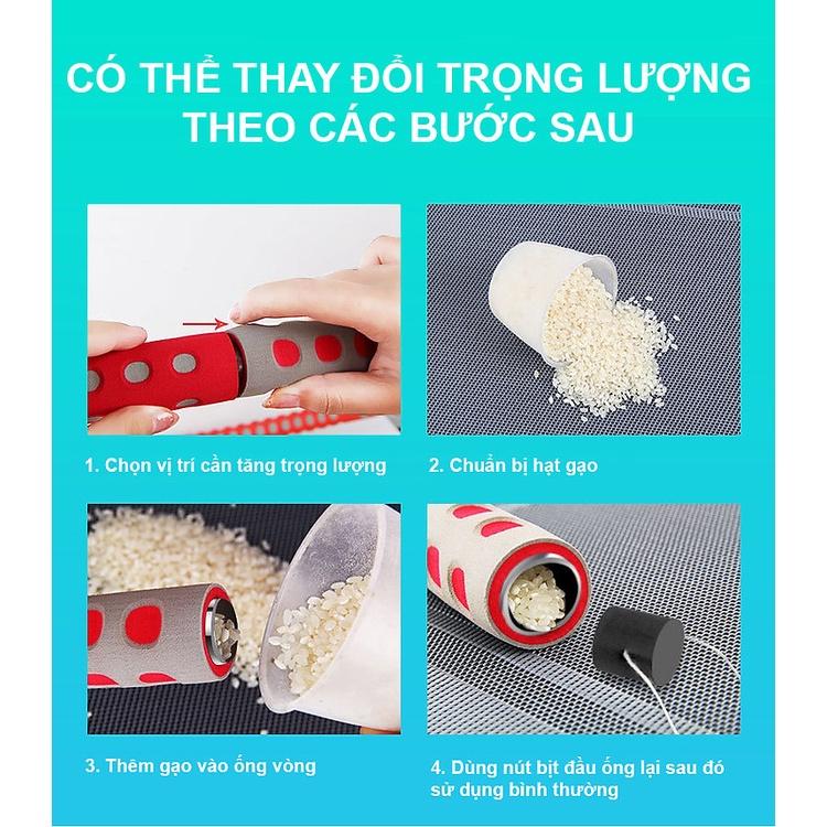 Vòng Lắc Eo Ống Thép Bọc Mút Xốp Lắp Ghép Cao Cấp Chính Hãng dododios - Màu Tím