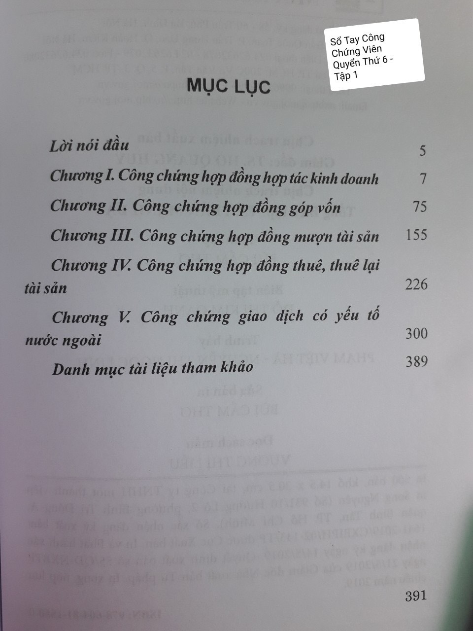 Sổ tay Công Chứng Viên –  Những Vấn Đề Cần Lưu ý Khi Công Chứng Một Số Loại Giao Dịch Khác  ( Tập 1)