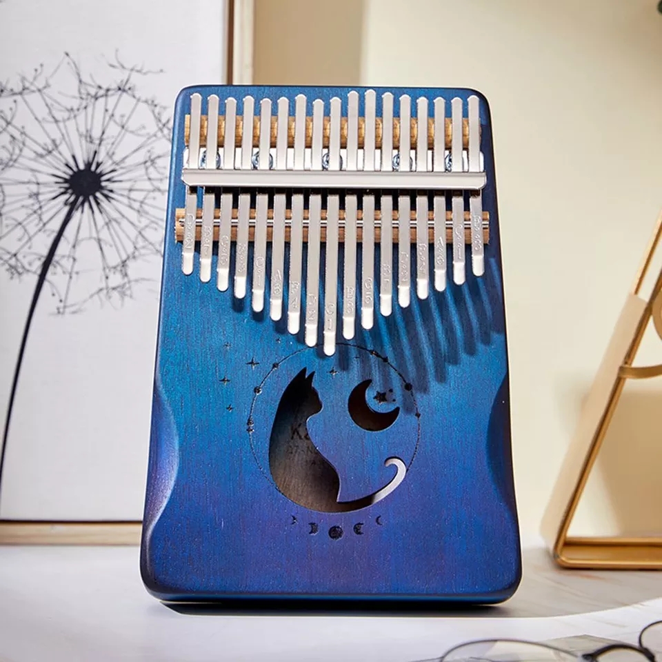 Đàn Kalimba Cega 17 phím gỗ nguyên tấm Mahogany