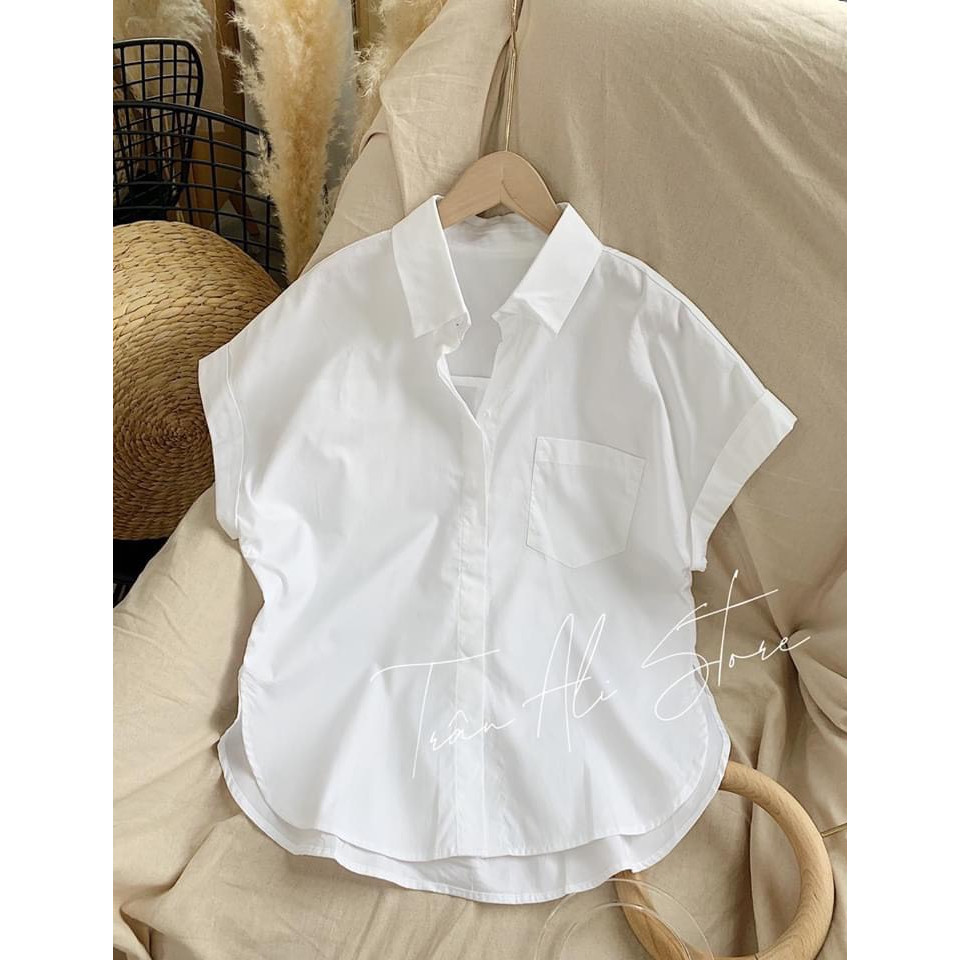Áo sơ mi nữ cánh dơi chất tơ siêu xinh