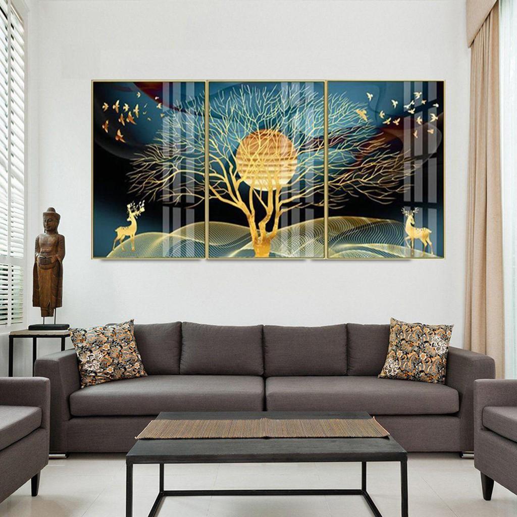 Tranh canvas khung cao cấp x 3 tranh