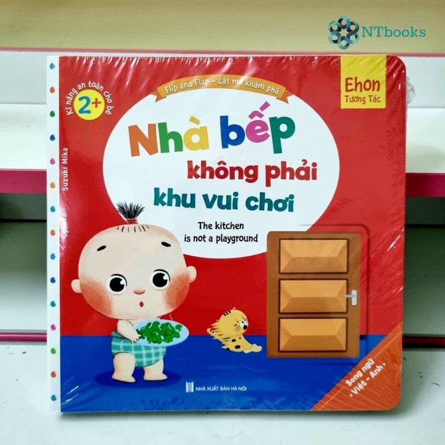 Bộ Ehon tương tác lật mở – Kỹ năng an toàn cho bé (song ngữ Việt – Anh) - NTbooks