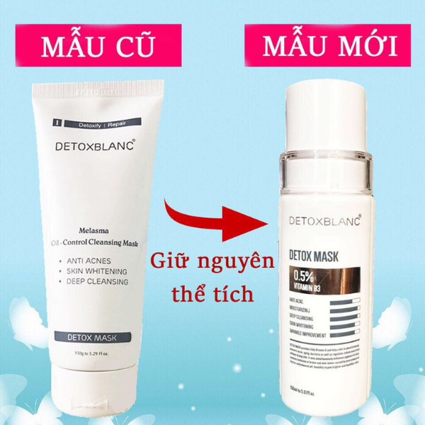 Mặt Nạ Thải Độc Trắng Da Ngừa Mụn Nám Detox BlanC: Detox Mask (mẫu mới)