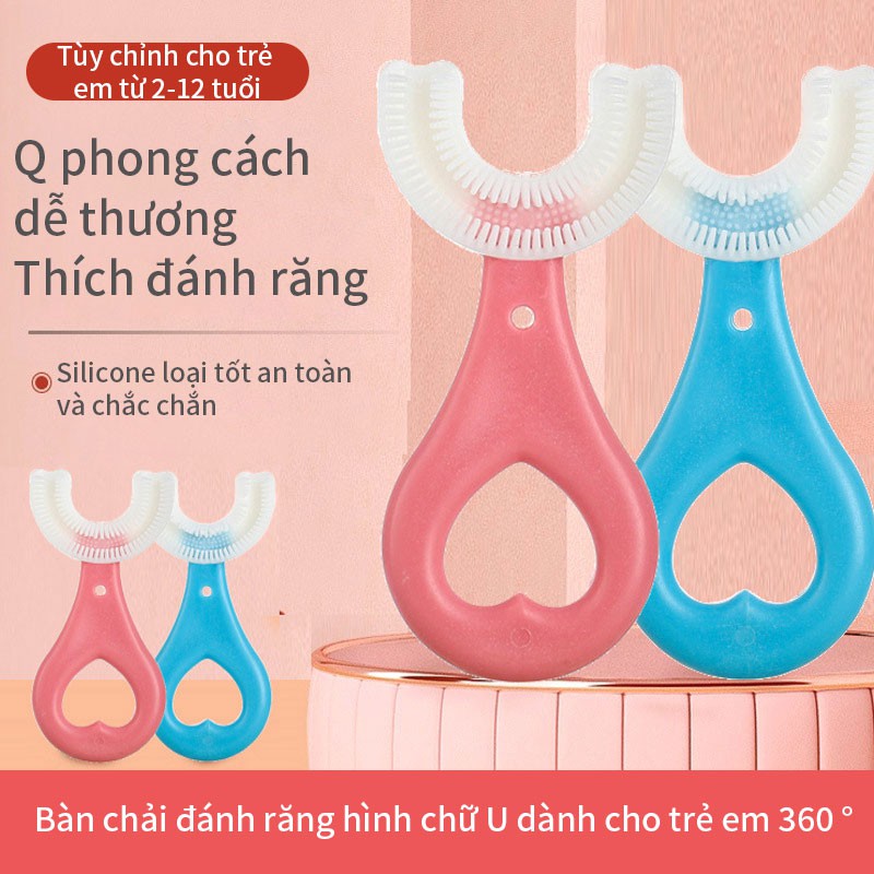 Bàn Chải Đánh Răng Chữ U Thông Minh Chất Liệu Silicon Cho Bé