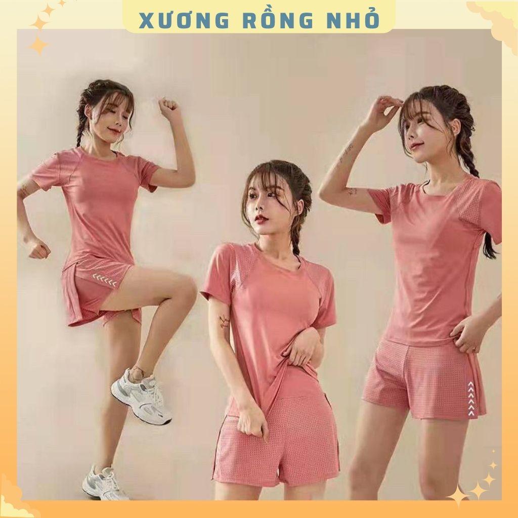 Đồ tập gym nữ thể thao, quần áo tập gym yoga chất thun lạnh 4 chiều điều hòa, set đùi thun lạnh zumba aerobic thế hệ mới