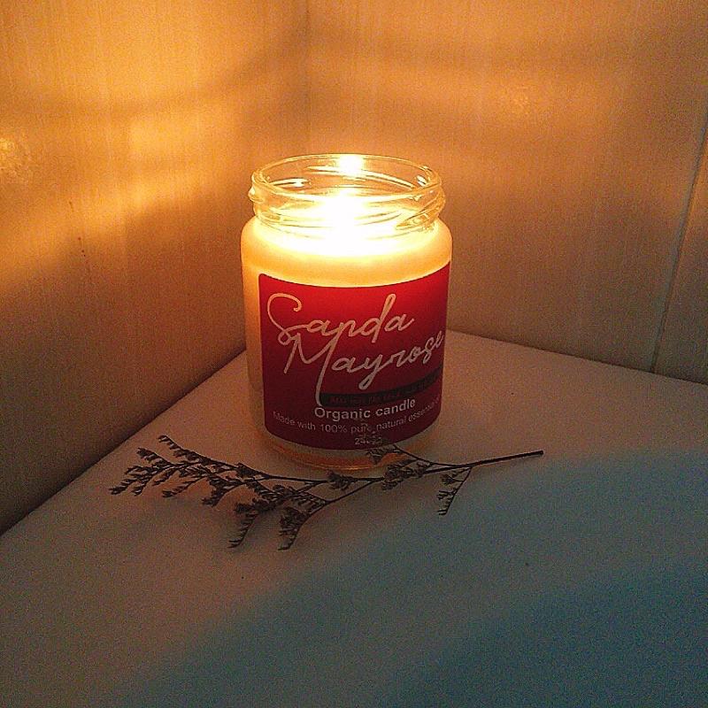 Nến trang trí phòng khách phòng ngủ tiệm cafe phòng tập thẩm mỹ viện spa 240g soy wax