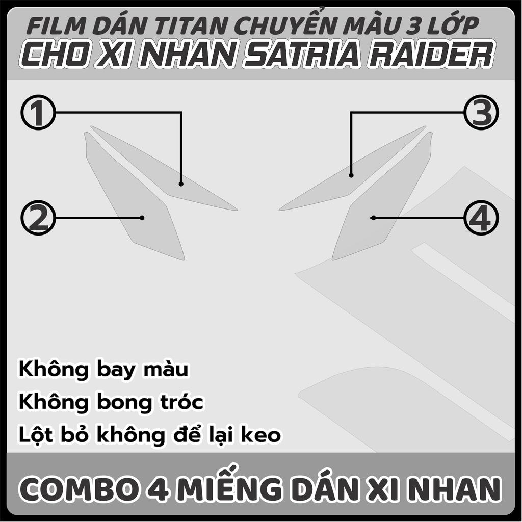 Decal dán ĐÈN XI NHAN Satria - Raider chuyển màu chống trầy ĐÈN XI NHAN xước 3 lớp