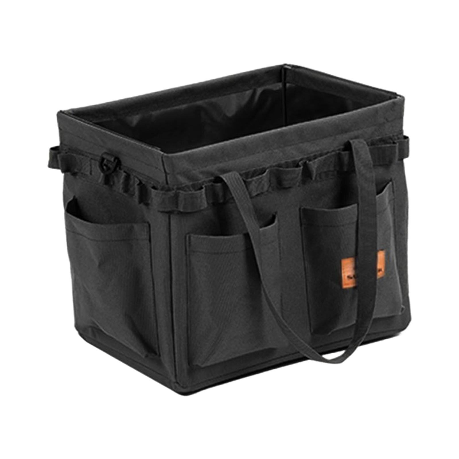 Foldable Camping Storage Bag Tool Organizer with Carry Handles Utility Tote for Groceries