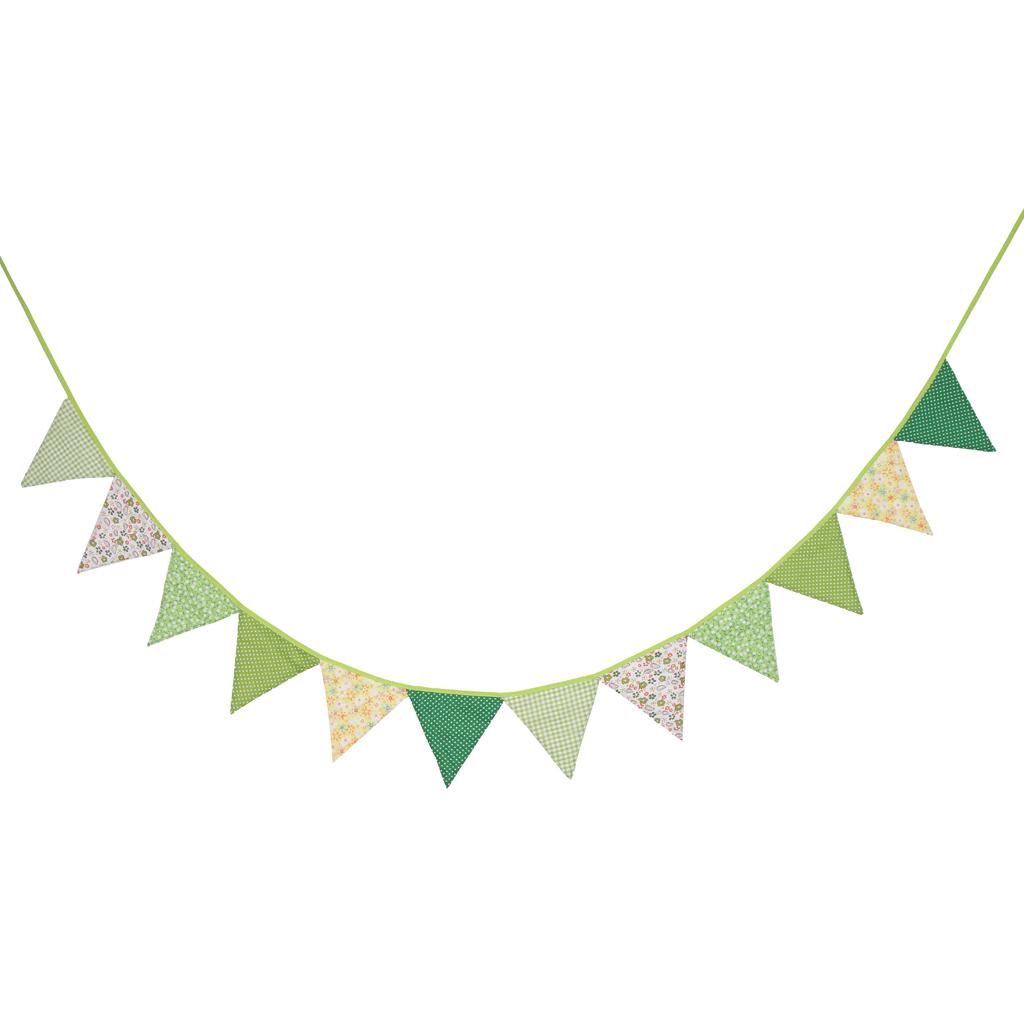 Colorful Fabric Bunting Banner Flag Wedding Nursery Birthday Party Decor