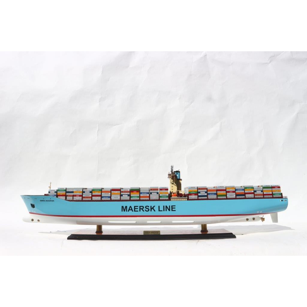 Mô hình tàu container EMMA MAERSK (có gắn đèn) - 105cm