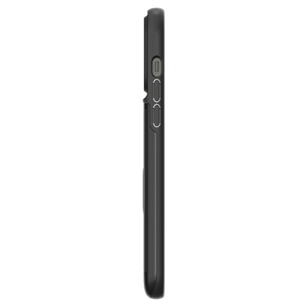 Ốp lưng Spigen Slim Armor CS Black cho iPhone 14 Pro Max - Thiết kế mỏng nhẹ, tích hợp ví, chống sốc, chống bẩn, viền camera cao - Hàng chính hãng