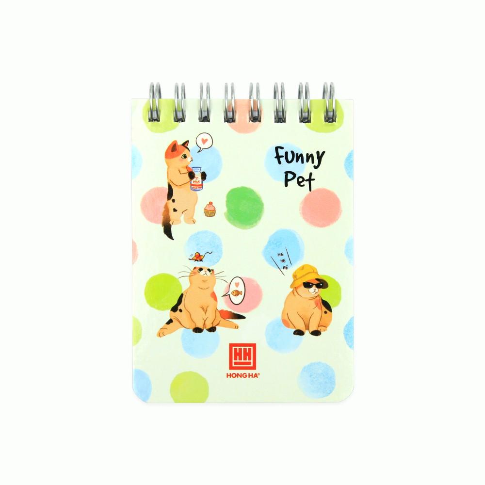 Sổ lò xo kẻ ngang A7 200 trang Funny Pet 4162
