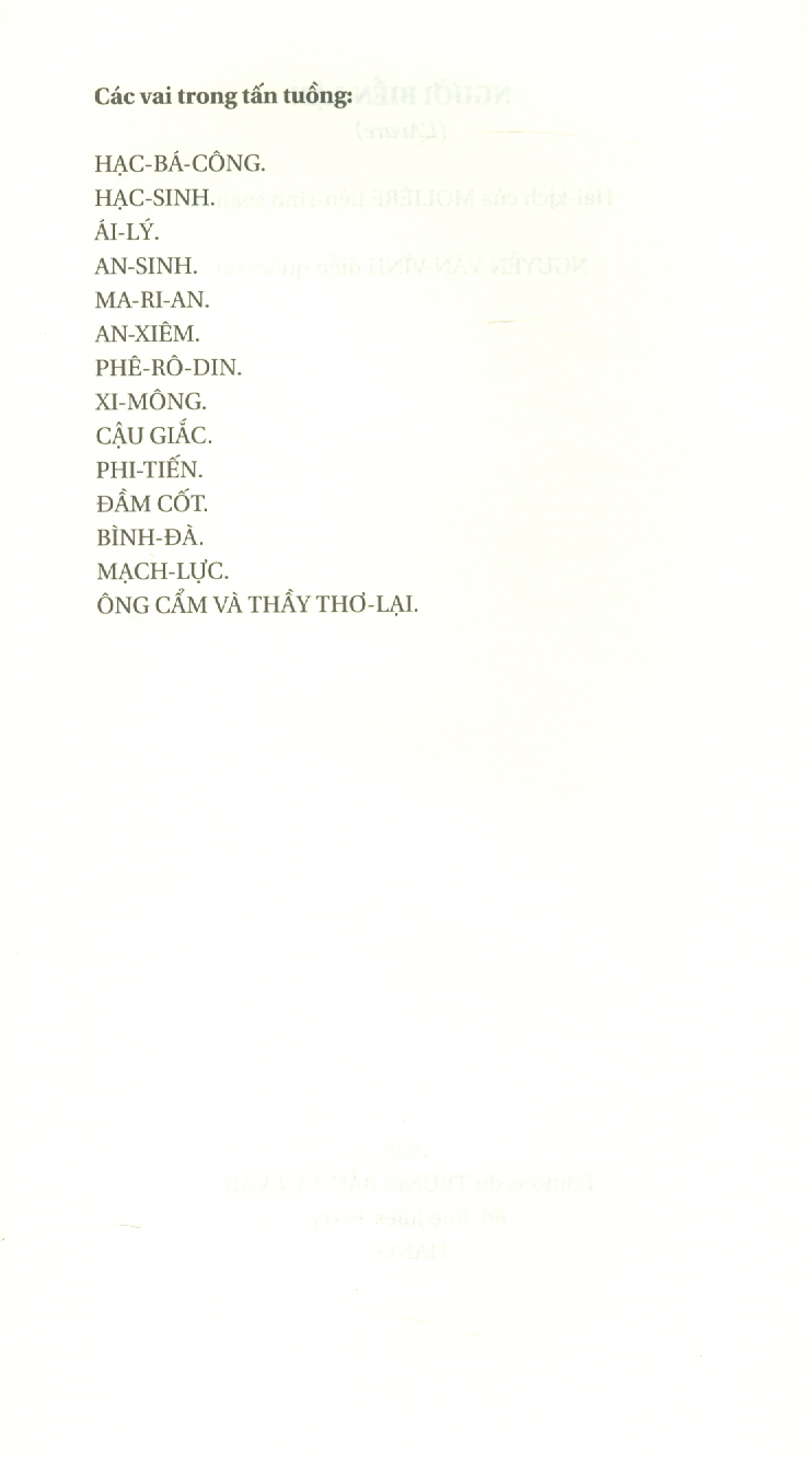 Người biển lận - Molière