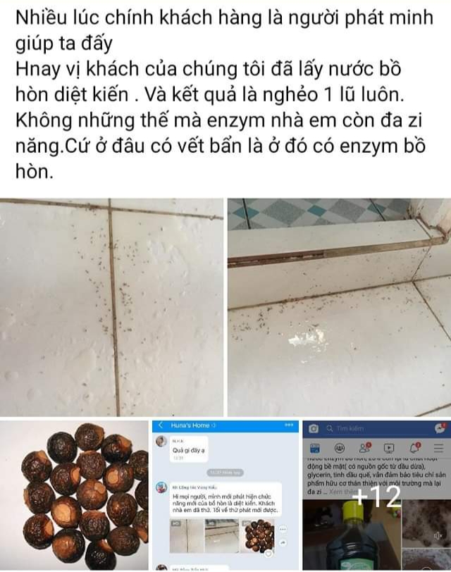 Nước rửa bát Enzyme bồ hòn Huna'shome can 5 Lít