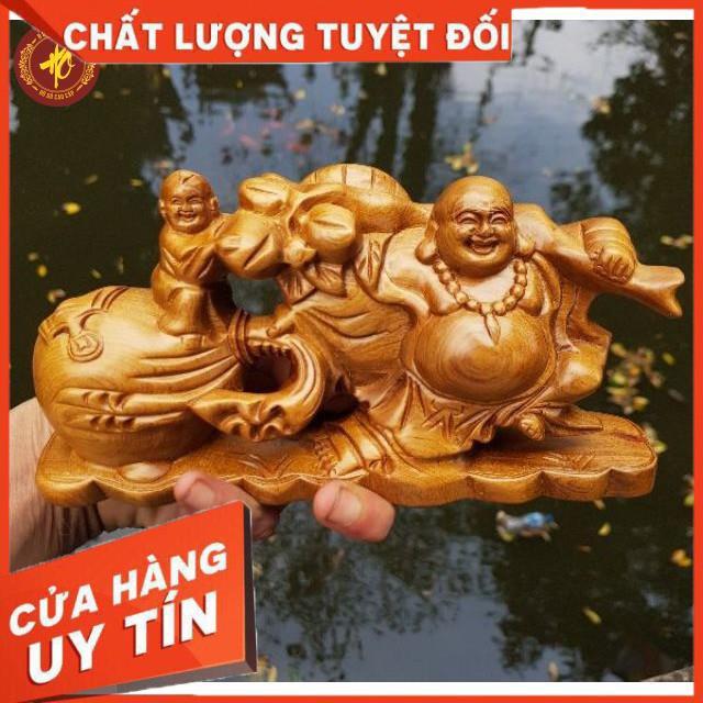 Tượng phật di lặc gỗ thơm BÁCH - XANH ngát mùi hương