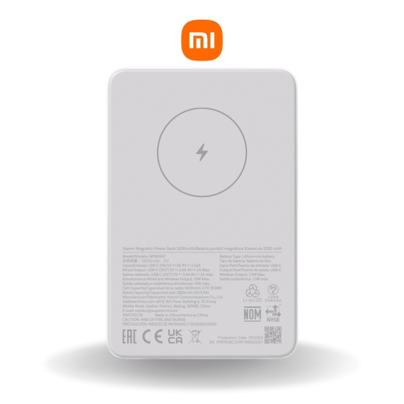 Pin sạc dự phòng Xiaomi Magnetic Power Bank 5000mAh BHR9304TH - GiaPhucStore | Hàng Chính Hãng