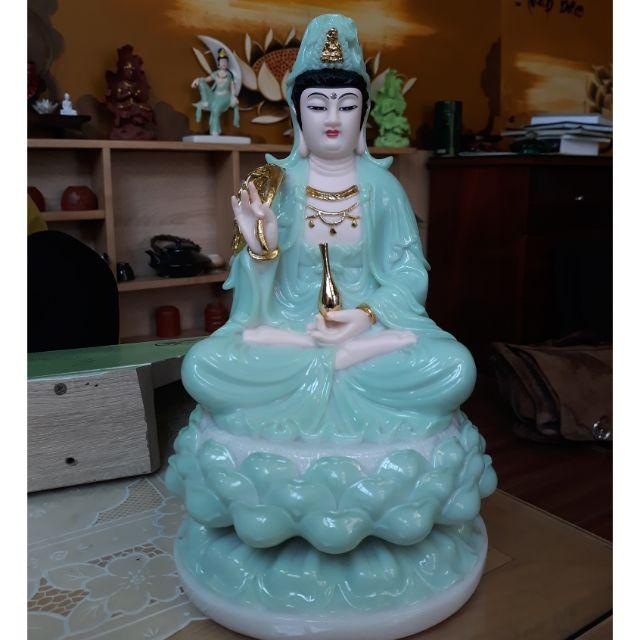 Tượng Phật bà quan âm ngồi 30cm và đứng 40cm Đá