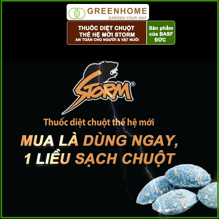 THUỐC DIỆT CHUỘT STORM - 1 HỘP/100 VIÊN