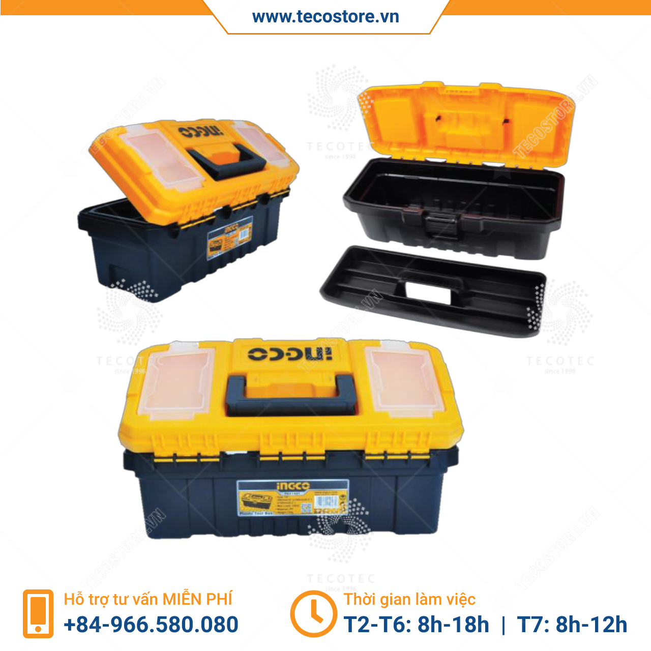 Thùng đựng đồ nghề khóa nhựa 20" INGCO PBX2001