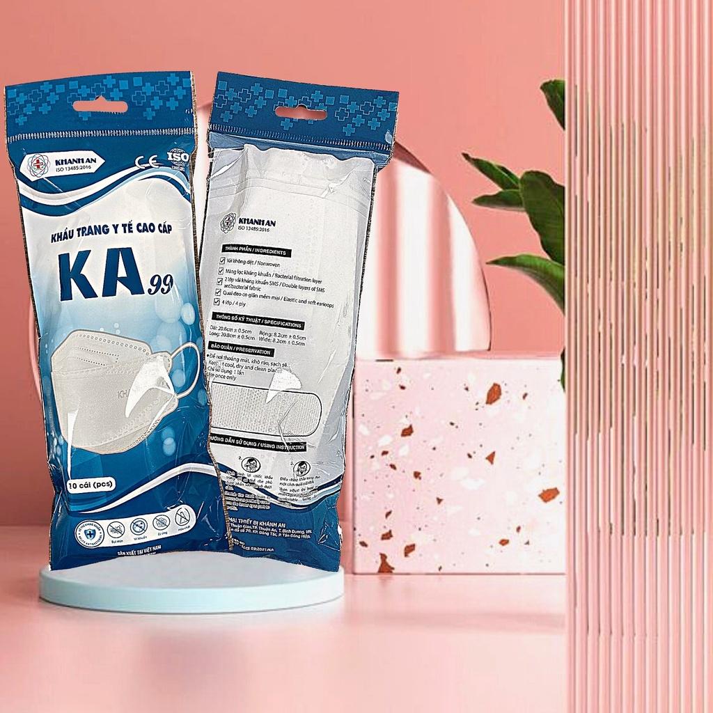 COMBO 300/200 Khẩu trang y tế 4D Khánh An KA99 ngăn vi khuẩn virus 99% công nghệ Hàn Quốc KF94
