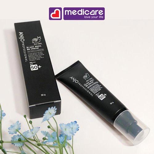 Kem Nền ANJO Black Snail SPF50+ PA+++ 50g