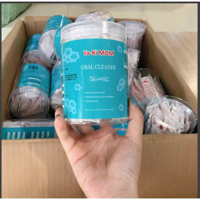 Hộp 30 gạc rơ lưỡi tiệt trùng que rơ lưỡi cao cấp cho bé sơ sinh