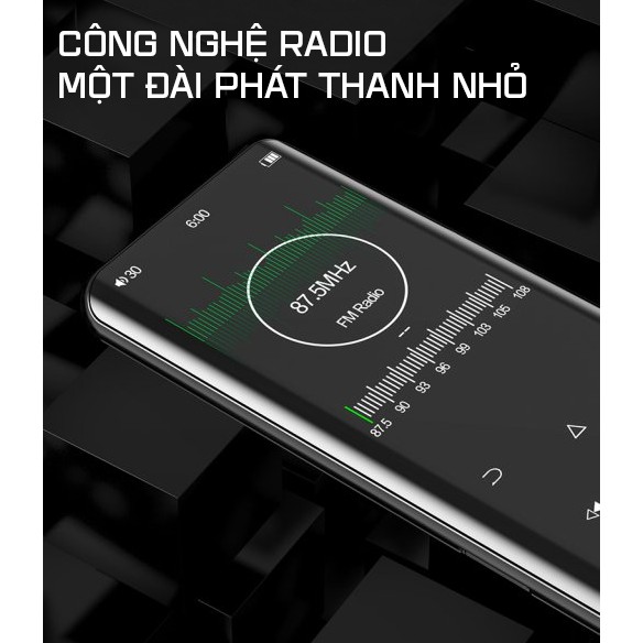 Máy Nghe Nhạc Cầm Tay RUIZU D25 Bluetooth Bộ Nhớ 8GB Tặng Kèm Tai Nghe,Cáp Sạc - Hàng Chính Hãng