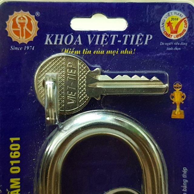 Ổ khóa treo đồng bấm Việt Tiệp 01601