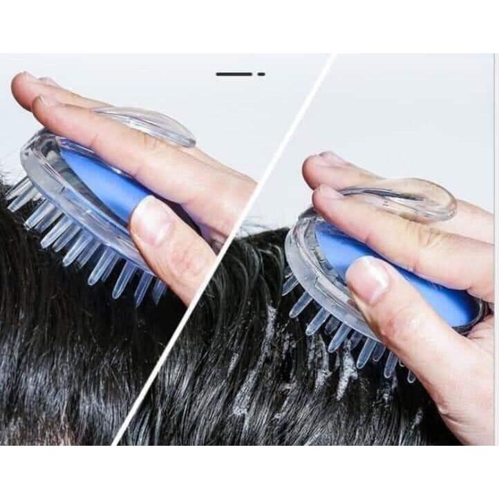 Lược gội đầu massage gai silicon