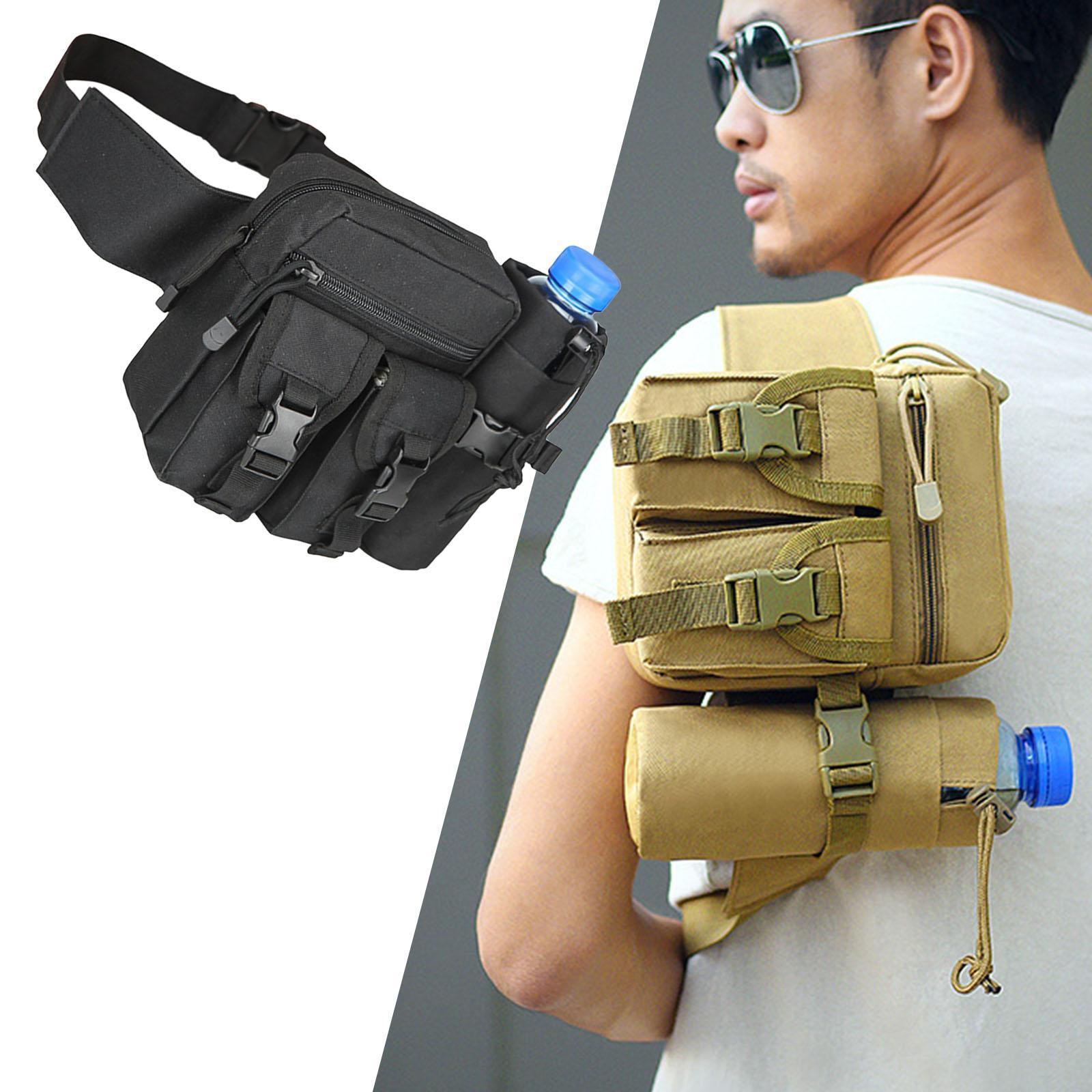Waist Pack Bag Pouch Fanny Pack Water Bottle Holder for Phone Trekking Women Men Hunting