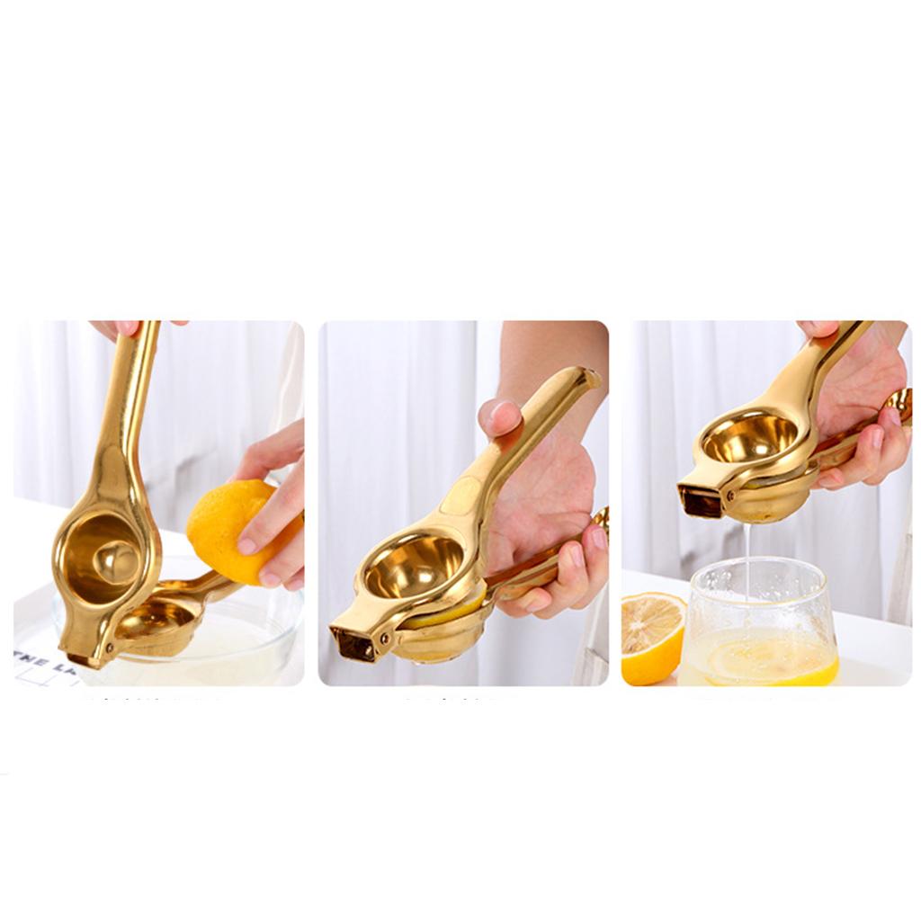 Manual Juicer Orange Press Lemon Squeezer Fruit Juicer Extractor Gold