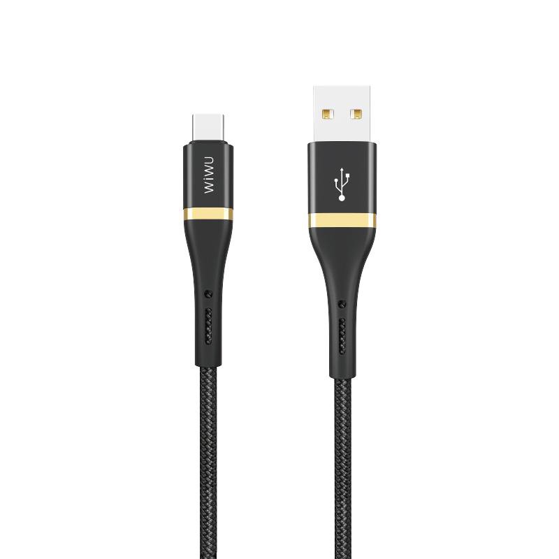 Cáp Wiwu Elite Data Cable ED- 101 Dành Cho Giao Diện Sạc Type-C Tích Hợp Chip Thông Minh, Sạc Nhanh Hơn - Hàng Chính Hãng