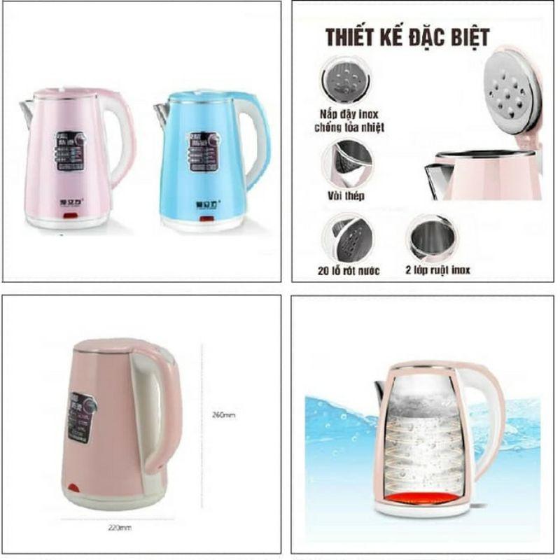 Xả lỗ Ấm Siêu Tốc Thái Lan 2.5L ,bình đun nước , nấu nhanh sôi, Inveter tiết kiệm điện