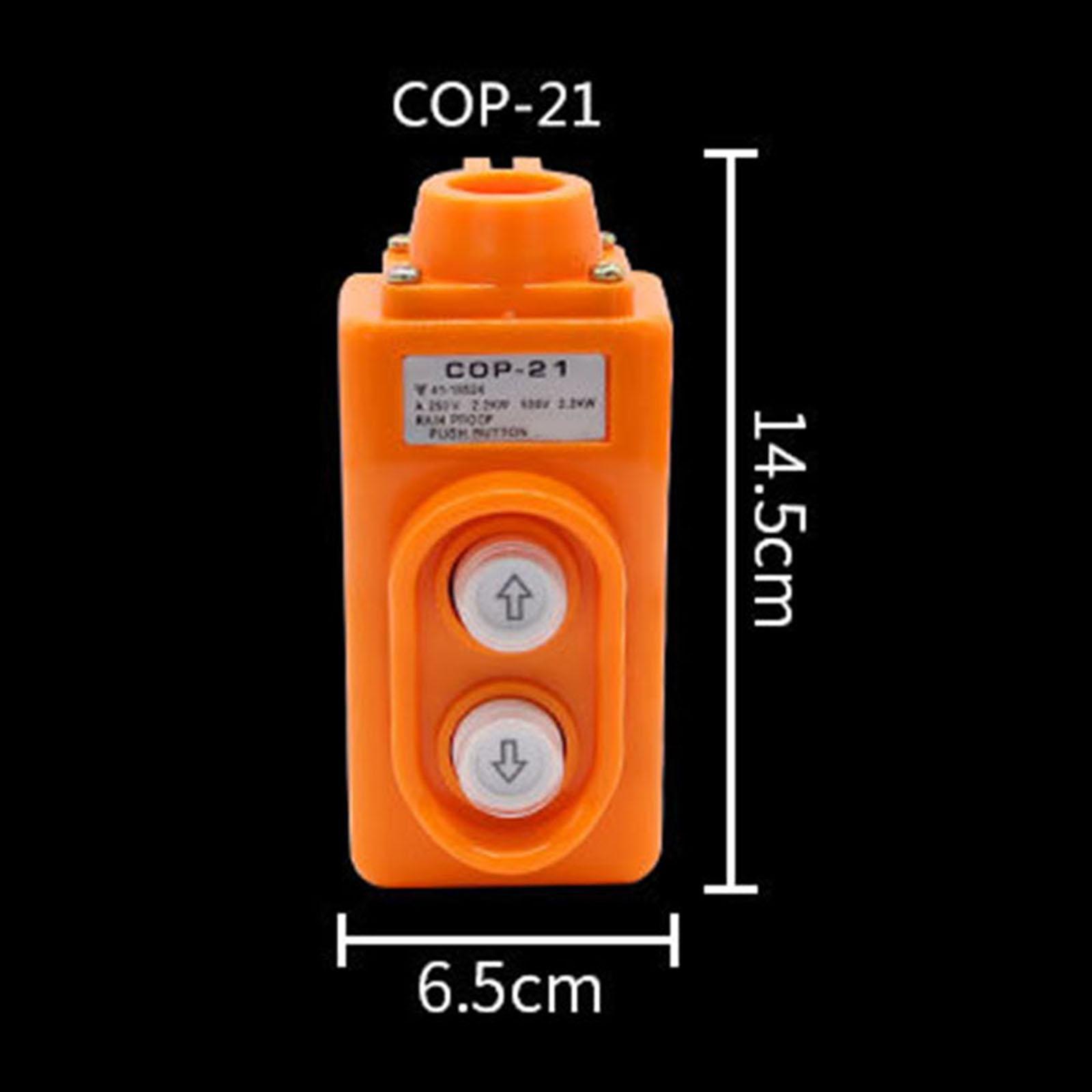 Crane Push Button Switch Rainproof, Durable Premium , Equipped with Rubber Cable Sheath