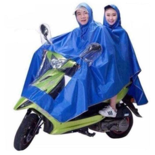 Áo mưa phản quang 2 đầu có kính che mặt dáng cánh dơi