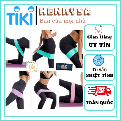 Dây đàn hồi kháng lực tập đùi, mông yoga - HENRYSA