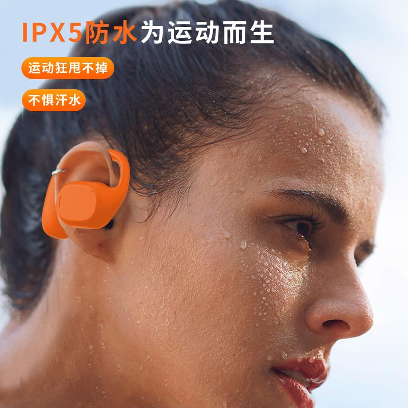 Tai nghe bluetooth dẫn khí không nhét trong tai theo phong cách riêng mới nhất kiểu treo tai loại tai nghe không dây thể thao TWS hai tai