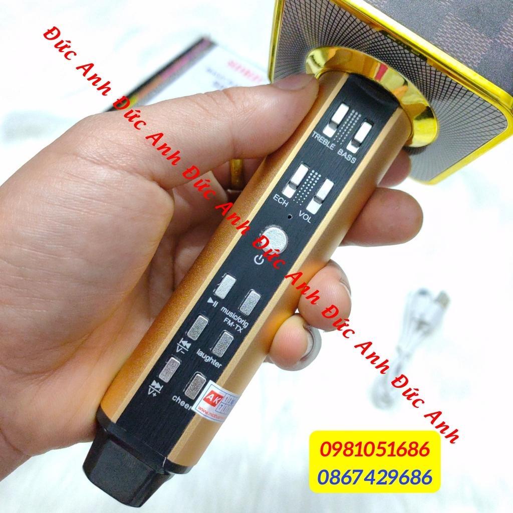 Micro Karaoke Bluetotoh SD18 Kiêm Loa và Mic - Âm Thanh Chất Lượng , Hát Nhẹ Thu Giọng Tốt , Dễ Sử Dụng