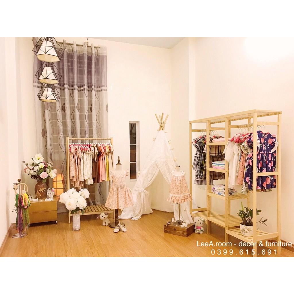 Combo Kệ Treo Gỗ Cho Shop Thời Trang Trẻ Em / Decor Phòng Chụp Hình, Livestreams