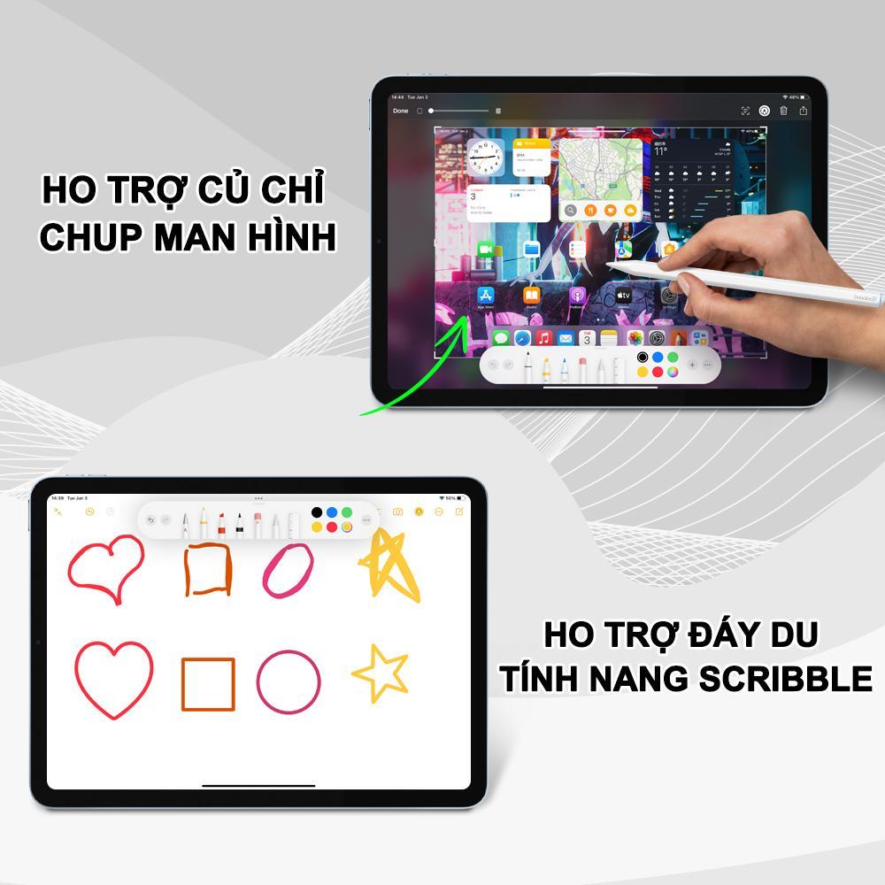 Bút Cảm Ứng stylus Goojodoq Bluetooth Gen 1 Đa Năng Cho Android / Ipad / HUAWEI / xiaomi / oppo pad