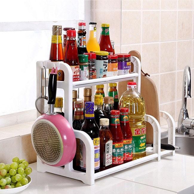 Kệ gia vị nhà bếp 2 tầng tiện ích -Rẻ nhất