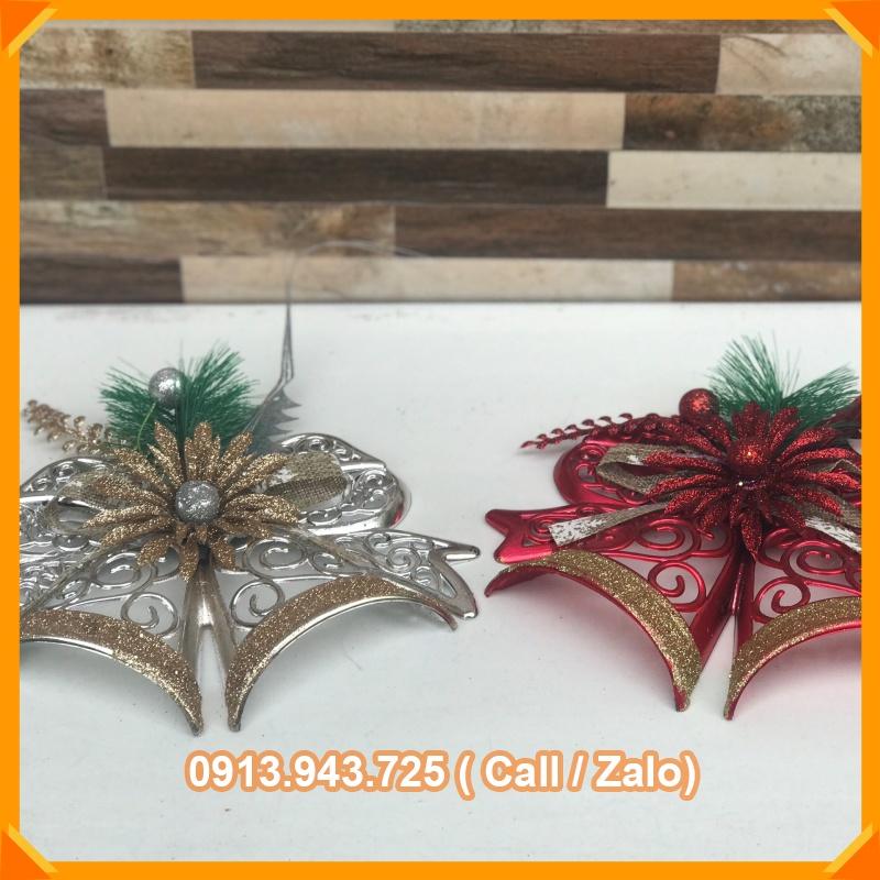 Chuông treo trang trí cây thông noel xinh xắn đẹp mắt, chuông mẫu đẹp trang trí cây thông Noel