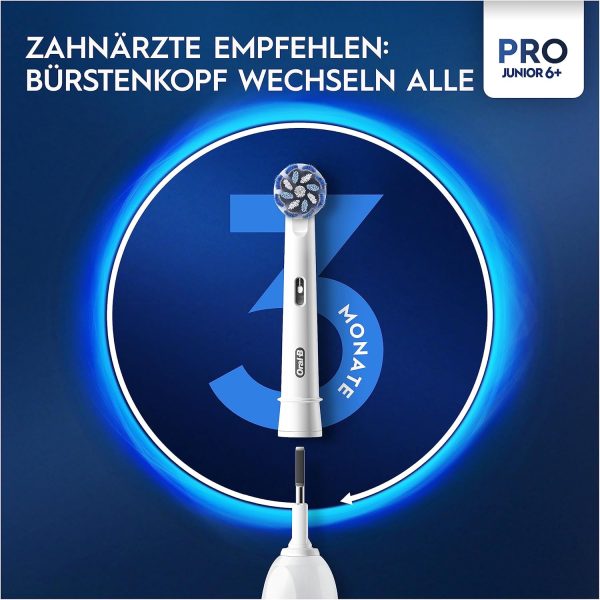BÀN CHẢI ĐÁNH RĂNG ĐIỆN BRAUN ORAL-B Pro Junior Frozen 6y+ kèm 2 đầu Hàng Chính Hãng