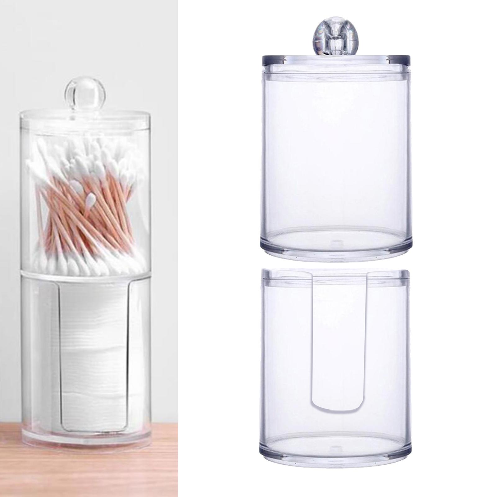 Storage Box Acrylic Multifunctional Storage Box Container Cosmetic Makeup Cotton Pad Organizer Save Space