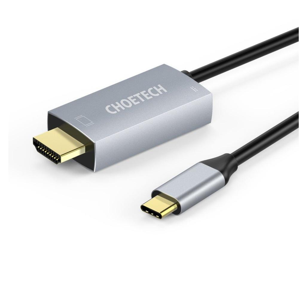 Cáp USB-C sang HDMI với kiểu sạc PD Choetech mã XCH-M180GY ( HÀNG CHÍNH HÃNG )