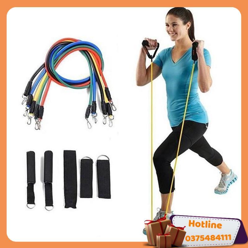 Bộ 5 Dây Ngũ Sắc Tập Full Body I Dụng Cụ Tập Gym Cao Cấp Kunosport Zn03 - Hàng Loại 1